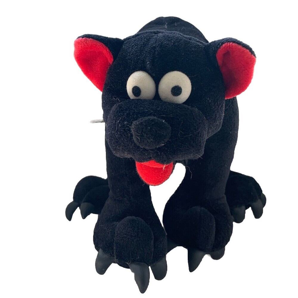 Vintage Happy Halloween Bendables 1998 Plush Black Cat Posable Limbs Spooky